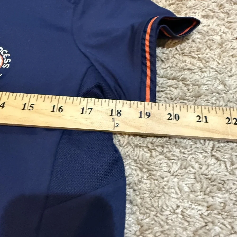 RLX Ralph Lauren Polo Shirt Womens Large Navy Golf‎ Half Zip Due Process Stable